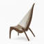 Fauteuil d'appoint en bois Isavelle