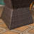 Durable Outdoor Wicker End Table With Weather-Resistant Design, Perfect For Patio And Garden Decor.
