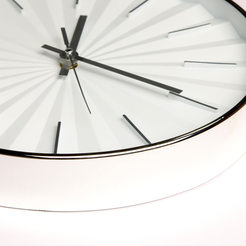 Horloge murale Thasos, Blanc