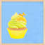 Orange Sunrise Cupcake Print by Katy Montica-1043982031-1043982066