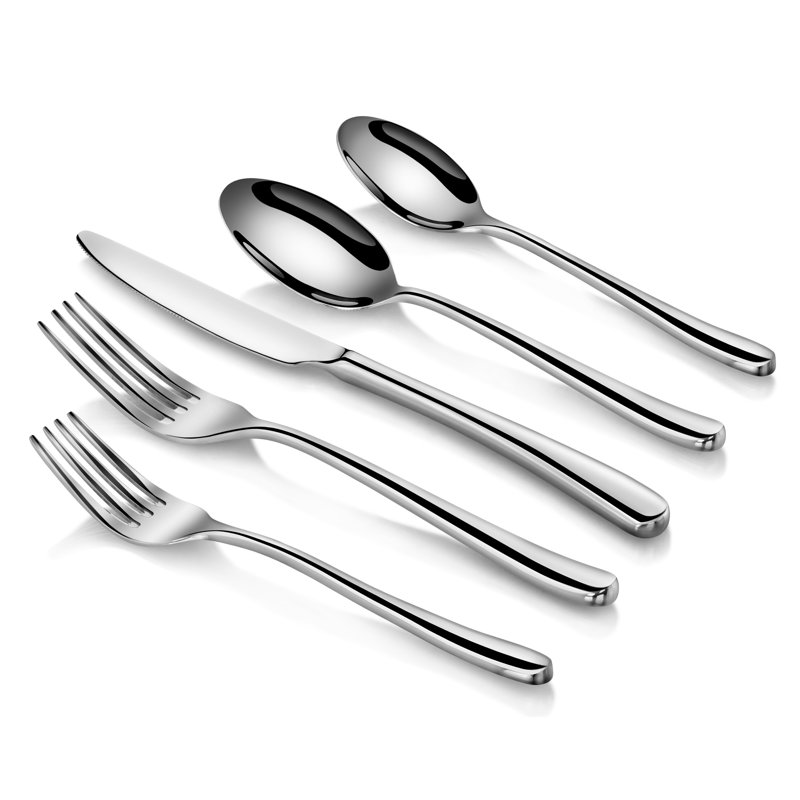 Symple Stuff Blalock Stainless Steel Flatware Set - Service for 4