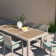 Ehrenfried Powder Coated Aluminum Outdoor Stacking Dining Armchair with Cushion