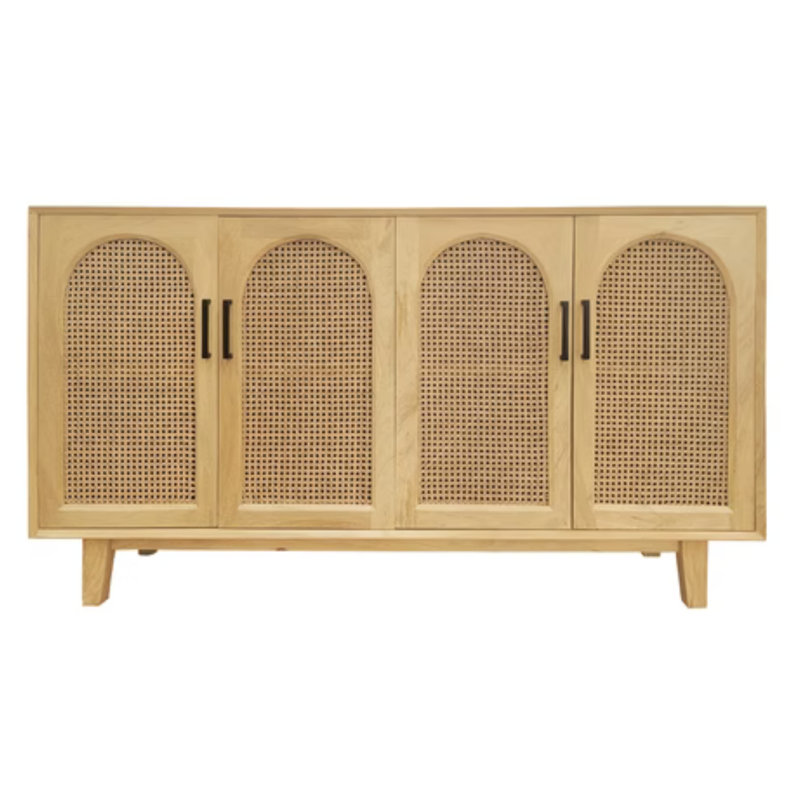 Armoire d'appoint en bois de manguier massif Eva