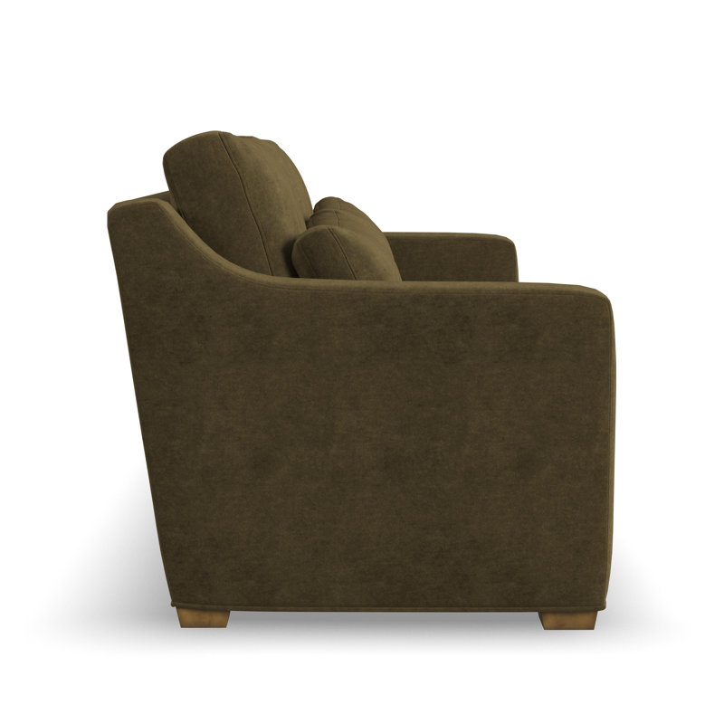 Emmit Two Seat Upholstered Sofa, Green