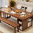 Walnut Rectangular Solid Wood desks-107225689-107225691
