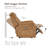 35.8" W  Vegan Leather zero clearence recliner Dual Motor Power Recliner With Power Headrest-830666389