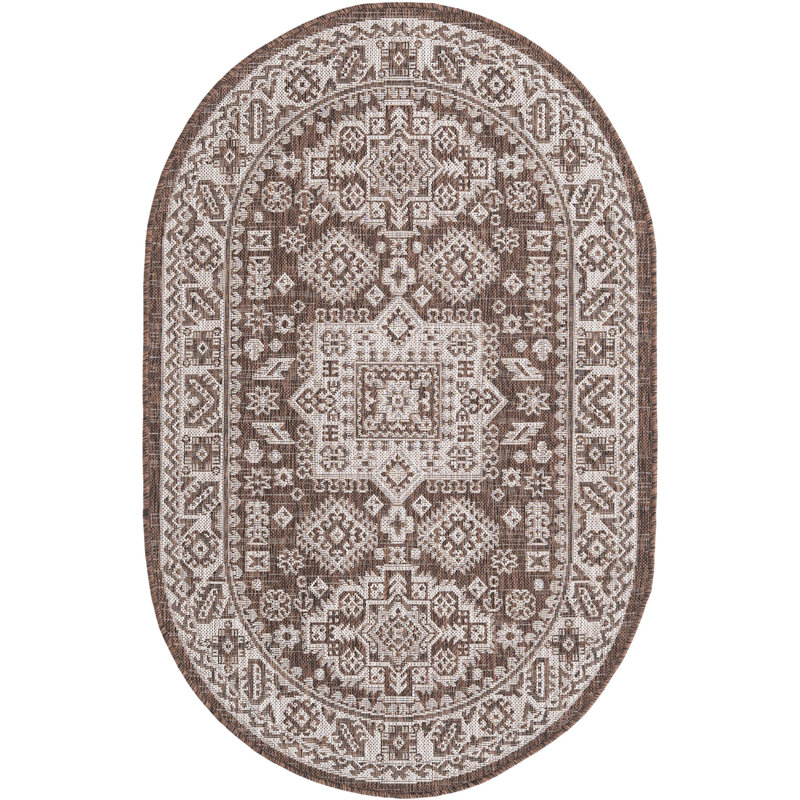 Tapis d'extérieur Chand, Ovale 3 pi 3 po x 5 pi 3 po