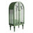 Modern Green Solid Wood Accent Cabinet