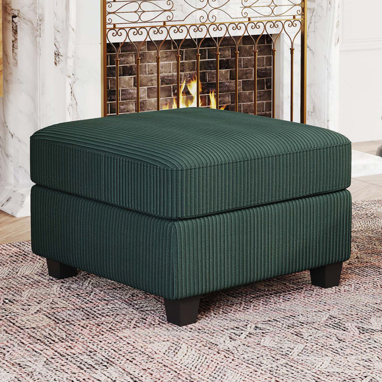 22.4'' Wide Corduroy Storage Ottoman