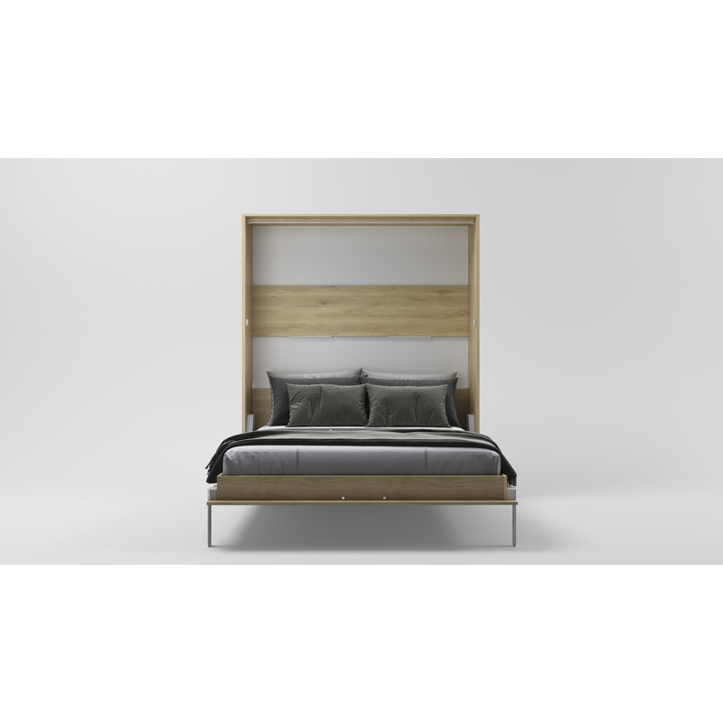 Rechell Murphy Bed, Oak Natural, European Kingsize (160 x 200cm)