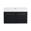 Ensemble de meuble-lavabo simple 35,4 po avec plateau Toisha