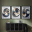 ABSTRACT Series DL III - Impression encadrée de qualité supérieure sur mesure mat - 3 pièces-651858922-651858923