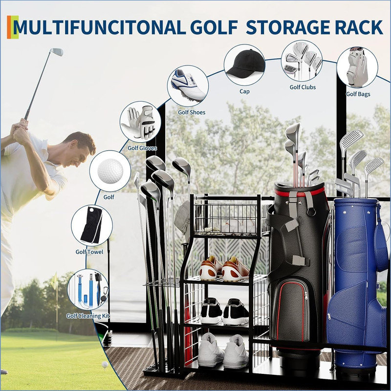 Metal Freestanding Sports Rack
