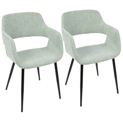 Margarite 18'' H Upholstered Metal Armchair