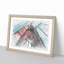 View of the Golden Gate Bridge in San Francisco Sketch - Picture Frame Graphic Art Print-56874908-56874912