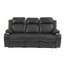 Gel gris anthracite avec fauteuil inclinable électrique, rangement, éclairage supérieur et mouvement réglable pour la maison contemporaine-2118537936