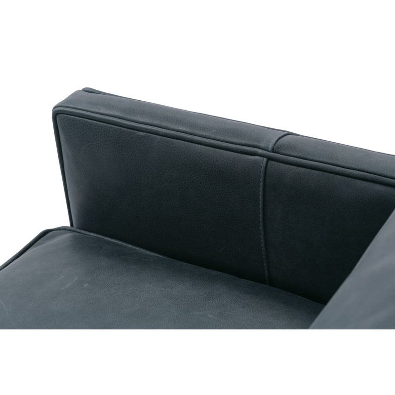 Springfield Nubuck Armchair, Slate Leather (KL230-04)