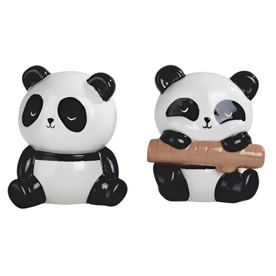 2-PC Set 3"H Panda Salt & Pepper Shakers