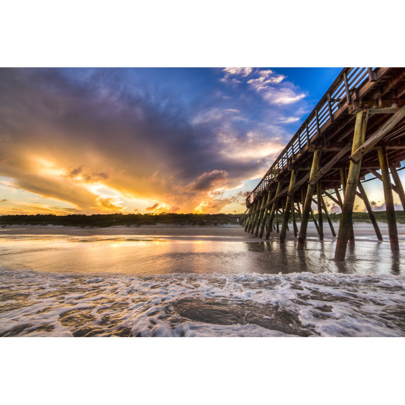 Sunset Tide - Photographie sur toile tendue, H 20 po x l 30 po x P 1 po