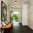 Modern Matte Black Semi Flush Mount Ceiling Light Fixture