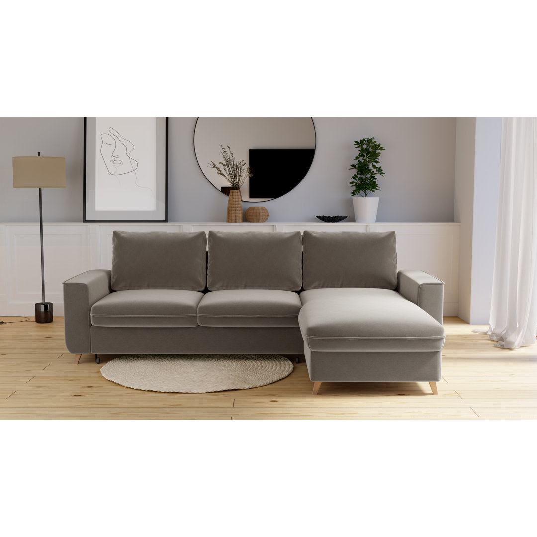 Ecksofa Pugmire mit Bettfunktion