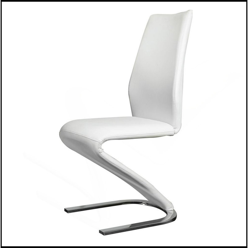 Chaise de salle à manger en forme de Z 2 pièces, Beige