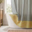 Piece Modern Shower Curtains, 72 x 84 Inch Faux Silk Colorblock