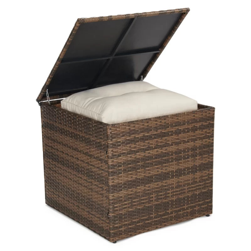Gittens 7 - Person Patio Conversation Sets with Cushions, Brown/Beige