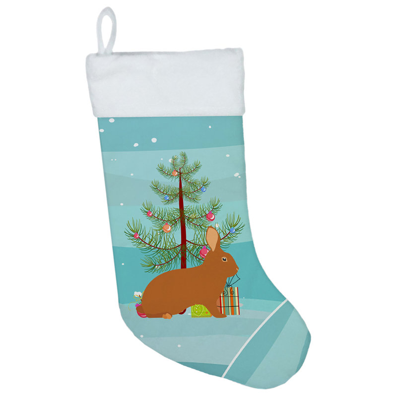 Chaussette de noël lapin de noël rex