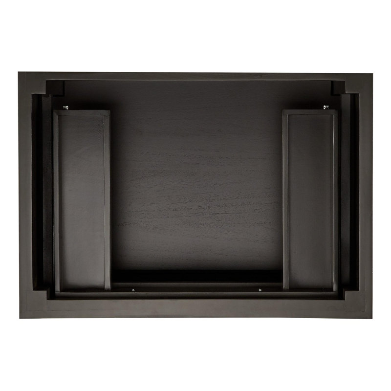 Elmdale 30" Freestanding Mahogany Single Basin Vanity Oval Undermount Sink, 8" Centers, Charcoal Black, Carrara Marble