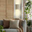 1-Light Cream Plug-In or Hardwire Wall Sconce