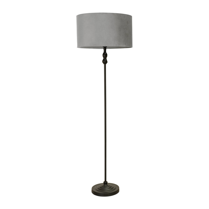 Reselva 151cm Traditional Floor Lamp, Black, Forest Green