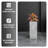 Terra Fiberstone And MGO Clay Planter, Mid-Century Modern Tall Square Planter Pot For Indoor And Outdoor-97857798-97857796