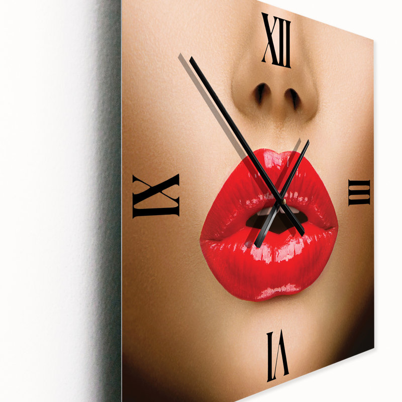 Horloge murale Lips Beautiful, Très grand
