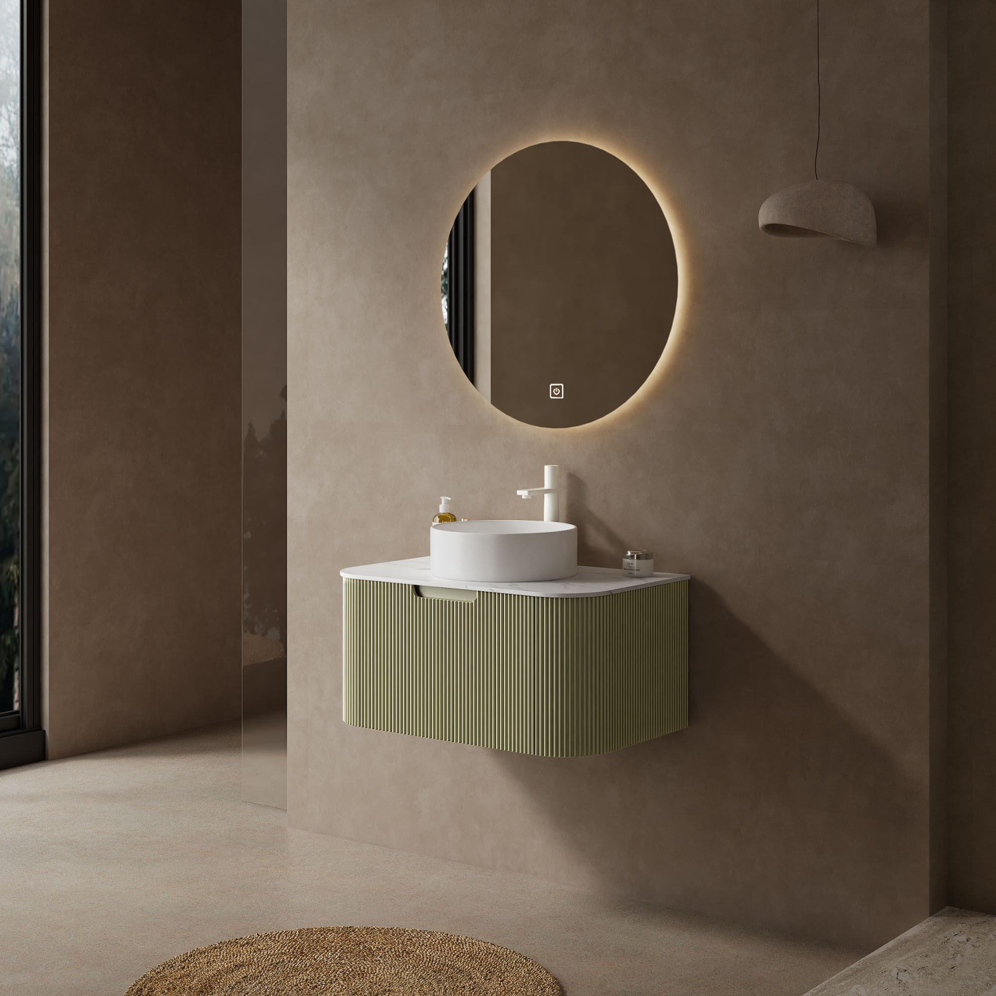 Latitude Run® Bathroom Vanity Sets with Round Countertop Sinks - Wayfair Canada