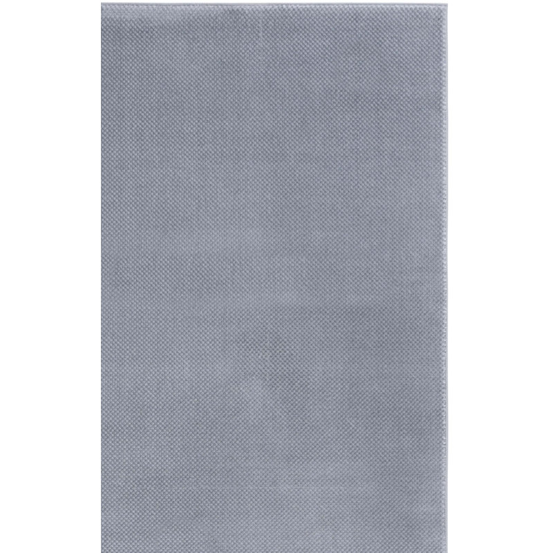 Tapis gris foncé en polyester / polypropylène tissé à la machine, Rectangle 8 pi x 10 pi