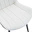 Ensemble de chaises de salle à manger en polyuréthane à coussin de siège allongé - quatre pièces. Conception aux lignes épurées. Peut s'intégrer à divers styles de décoration moderne.-2126198442