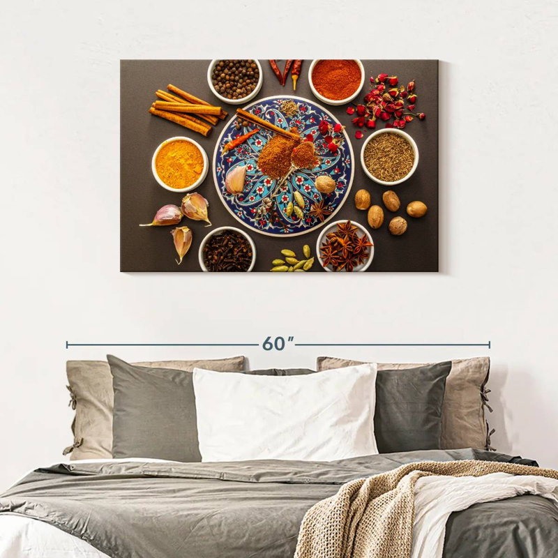 Oriental Spices, 30" H x 45" W