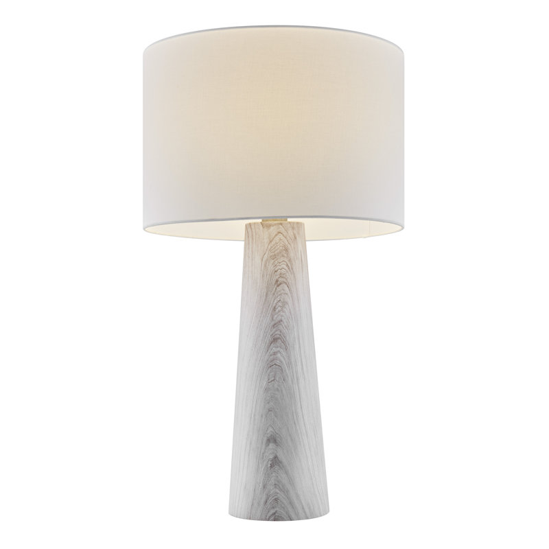 Lampe de table en résine Iarlaith, gris, H 30,25 po x l 17 po x P 17 po