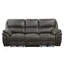 Ensemble de canapé de salon moelleux 3 pièces avec fauteuil inclinable électrique en microfibre et port USB, structure en bois massif-1103843069