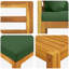 Ensemble de canapés 12 pièces en bois d'acacia massif naturel-1729766150