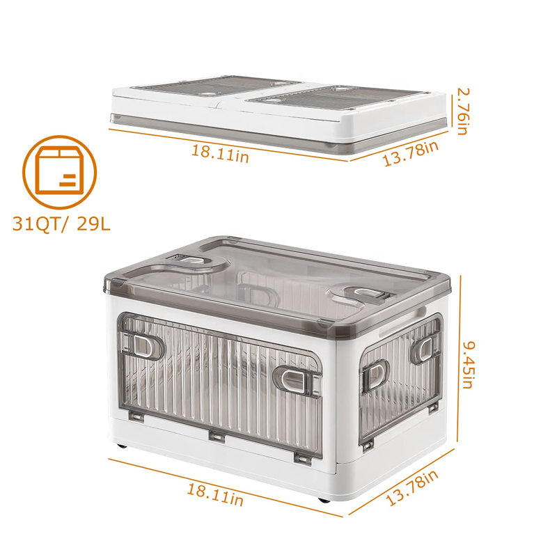 Rebrilliant Matther Plastic Storage Tub & Tote, White