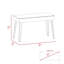 Bureau 120 tiroirs Baxter, quatre pieds, un tiroir - acajou