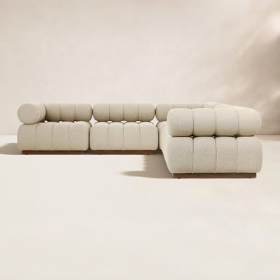 Martinique 110" Teak Patio Sectional