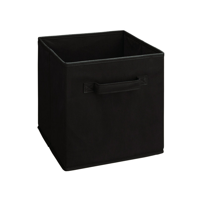 Tiroir en tissu Cubeicals, Noir, Ensemble de 2