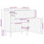 50cm W Bedside Table