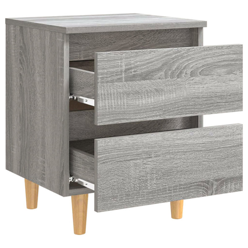 Miner 40cm W Manufactured Wood Bedside Table