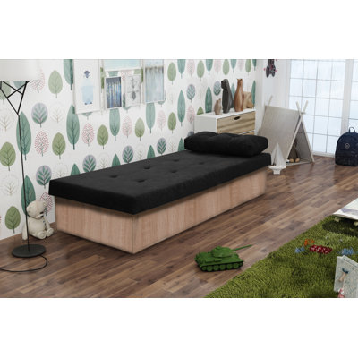Abdulhadi Upholstered DE Size - 80 X 190 Cm Bed with Mattress