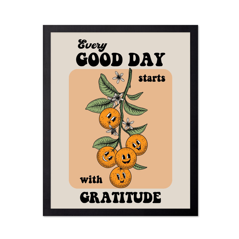 Every Good Day, Black Framed, Poster, 12"H x 16"W