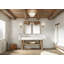 Bodo Vanity, 59.63" x 28.13" x 22.75", Light Burnt Oak, No Vanity Top-1787798663